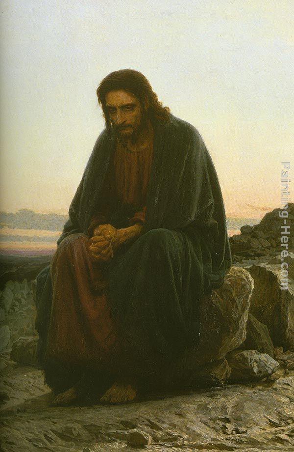 Ivan Nikolaevich Kramskoy Christ in the Wilderness
